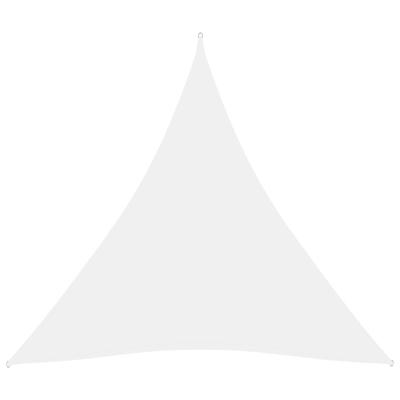 VidaXL Zonnescherm driehoekig 3,6x3,6x3,6 m oxford stof wit