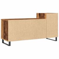 Tv-meubel 100x35x55 cm bewerkt hout oud houtkleurig - thumbnail
