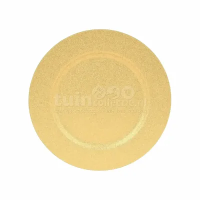 Onderbord Plastic Champagne Goud Ø33cm