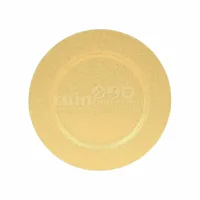 Onderbord Plastic Champagne Goud Ø33cm - thumbnail