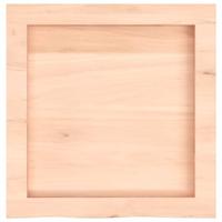 Wandschap 40x40x(2-6) cm onbehandeld massief eikenhout - thumbnail