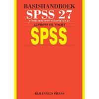 Basishandboek SPSS 27 - Alphons de Vocht - Paperback (9789055482771) - thumbnail