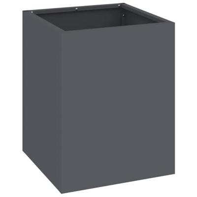 VidaXL Tuin bloempot antraciet 32 x 32 x 40 cm koudgewalst staal