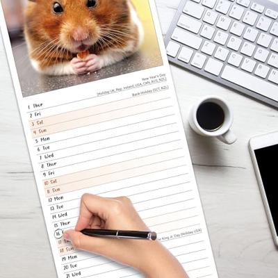 Hamster Kalender 2026 Slimline Hamster Kalender 2026 Slimline