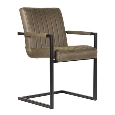 LABEL51 Eetkamerstoel Milo - Army green - Microfiber LABEL51 Eetkamerstoel Milo - Army green - Microfiber