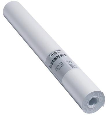 Folia tekenpapier, 80 g, ft 50 cm x 25 m, houtvrij papier, op rol