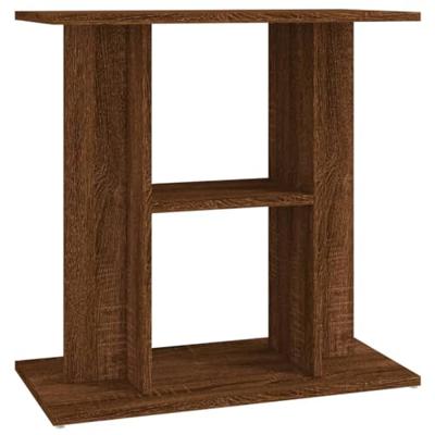 Aquariumstandaard 60x30x60 cm bewerkt hout bruin eikenkleur - thumbnail