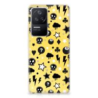 Silicone Back Case Xiaomi Poco F4 Punk Geel - thumbnail