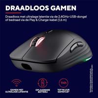 Trust GXT 927 Redex+ Draadloze Zwarte Gaming Muis - thumbnail