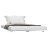 Bedframe massief grenenhout wit 120x200 cm - thumbnail