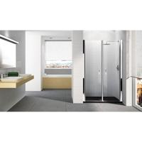 Novellini Young 2.0 2B draaideur 2 delig voor nis 87/91x200cm chroom/helder y22b87-1k - thumbnail