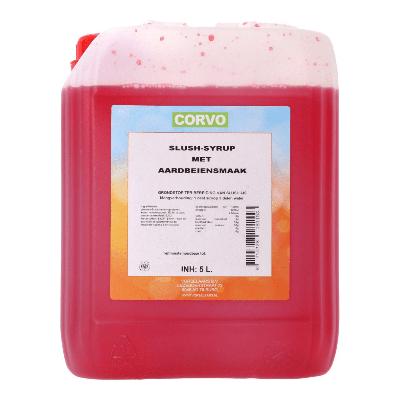 Corvo slush siroop aardbei (5 liter)