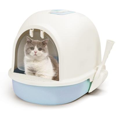 Nobleza Gesloten kattenbak met schepje - Maat L - Lichtblauw Nobleza Gesloten kattenbak met schepje - Maat L - Lichtblauw