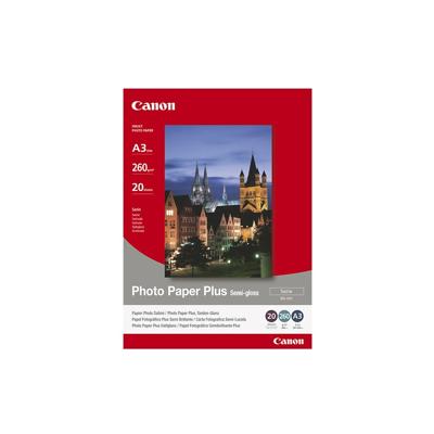 Canon Photo Paper Plus Semi-gloss SG-201 1686B026 Fotopapier DIN A3 260 g/m² 20 vellen Zijdeglans Canon Photo Paper Plus Semi-gloss SG-201 1686B026 Fotopapier DIN A3 260 g/m² 20 vellen Zijdeglans