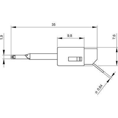 SKS Hirschmann KLEPS 064 PCH, rt Krokodillenklem Steekaansluiting 0.64 mm Ohne Messkategorie Rood SKS Hirschmann KLEPS 064 PCH, rt Krokodillenklem Steekaansluiting 0.64 mm Ohne Messkategorie Rood