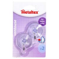 Metaltex haken met zuignap 2 stuks - thumbnail