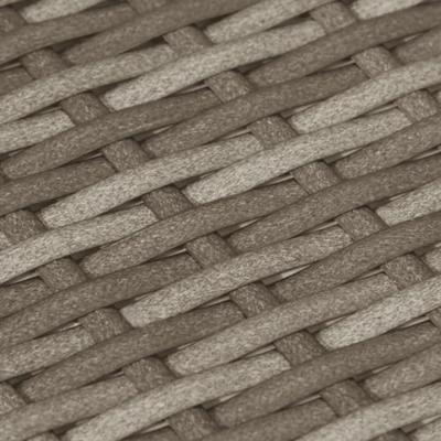 7-delige Tuinset met kussens poly rattan grijs - thumbnail