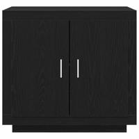Dressoir Zwart 80 x 40 x 75 cm Bewerkt hout - thumbnail
