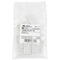 Hammond Electronics 1552CPLGY-10 Eindplaat ABS kunststof Grijs (l x b x h) 51 x 76 x 16 mm 10 stuk(s) - thumbnail