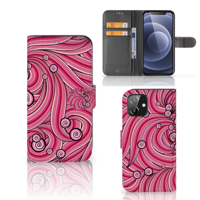 iPhone 12 | 12 Pro (6.1") Hoesje Swirl Pink - thumbnail