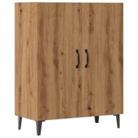 Dressoir 70x34x90 cm bewerkt hout artisanaal eikenkleur - thumbnail