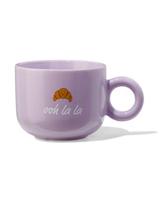 HEMA Mok 480ml croissant 'ooh la la' lila