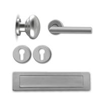 Hardbrass Voordeurset Attival rond SKG3 met kerntrekbeveiliging - RVS - thumbnail