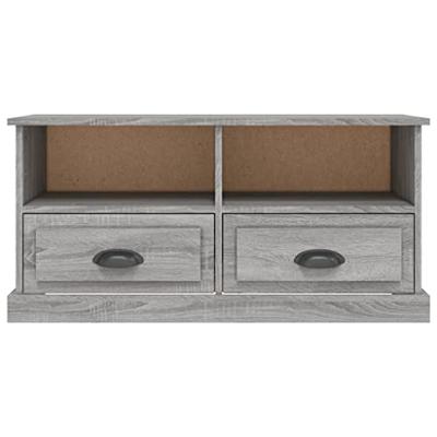 Tv-meubel 93x35,5x45 cm bewerkt hout grijs sonoma eikenkleurig Tv-meubel 93x35,5x45 cm bewerkt hout grijs sonoma eikenkleurig
