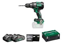 Hikoki DS18DCWHZ Accu boor-schroefmachine | 18 V | 140 Nm | Inclusief lader en 2 x 4.0Ah accu&apos;s | HSC II koffer DS18DCWHZ - thumbnail