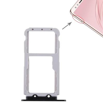 2 SIM-kaarthouder / Micro SD-kaart lade voor Huawei Nova 2s(Black)