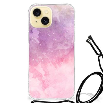 Back Cover Apple iPhone 15 Pink Purple Paint Back Cover Apple iPhone 15 Pink Purple Paint