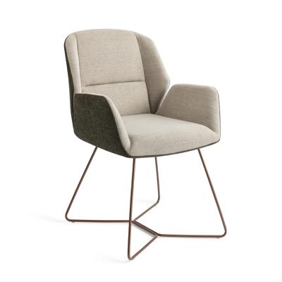 Jesper Home Eetkamerstoel 'Myoko' Beehive Rose, kleur Popeye