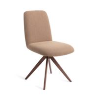 Jesper Home Draaibare Eetkamerstoel 'Taiwa' Turn Brown, kleur Whisper Wheat - thumbnail