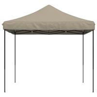 Partytent inklapbaar pop-up 292x292x315 cm taupe - thumbnail