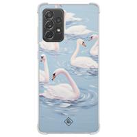 Samsung Galaxy A52(s) shockproof hoesje - Zwanen - thumbnail