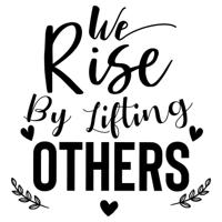 We rise by lifting others - Muursticker - thumbnail