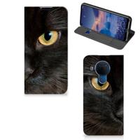 Nokia 5.4 | Hoesje maken | Zwarte Kat - thumbnail
