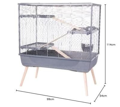 ZOLUX KNAAGDIERKOOI NEOLIFE GRIJS 99X54X114 CM