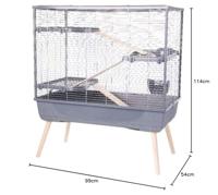 ZOLUX KNAAGDIERKOOI NEOLIFE GRIJS 99X54X114 CM - thumbnail