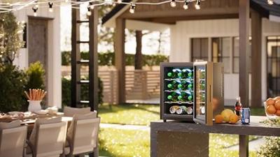 Tristar Flessenkoeler Energielabel: F (A - G) 58 l Staand apparaat Zwart