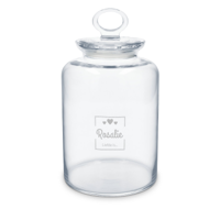 Glazen voorraadpot graveren - thumbnail