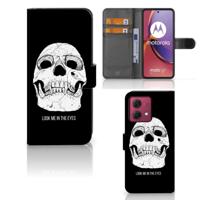 Telefoonhoesje met Naam Motorola Moto G84 Skull Eyes - thumbnail
