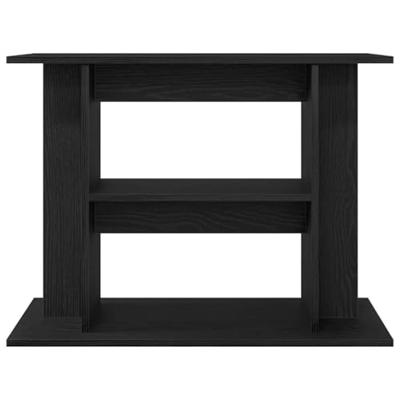 Aquariumstandaard 80x35x60 cm spaanplaat zwart eikenkleurig