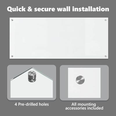 VidaXL Keuken spatscherm doorzichtig 120 x 50 cm gehard glas VidaXL Keuken spatscherm doorzichtig 120 x 50 cm gehard glas