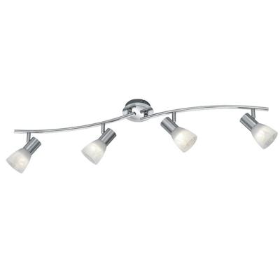 Trio Moderne plafondspotLevisto 4-lichts nikkel mat - 871010407