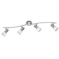 Trio Moderne plafondspotLevisto 4-lichts nikkel mat - 871010407 - thumbnail