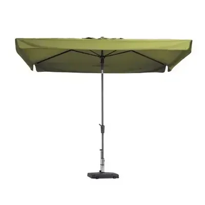 Grote Luxe Parasol Delos 200x300 cm Polyester Sage Groen van Madison Grote Luxe Parasol Delos 200x300 cm Polyester Sage Groen van Madison