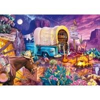 Puzzel - SCHMIDT SPIELE - Romantisch kamperen in het Wilde Westen - 1000 stukjes - Vanaf 12 jaar - thumbnail