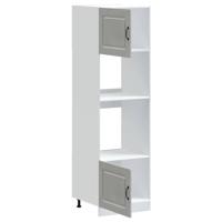 Ovenkasten 2 st Kalmar bewerkt hout betongrijs - thumbnail