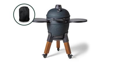 Moddern Kamado Royal Blue incl. Zijtafels & Zwarte Poten